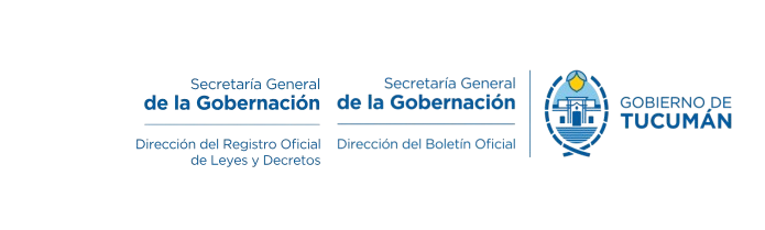 Secretaría General de la Gobernación · Dirección del Boletín Oficial · Gobierno de Tucumán
